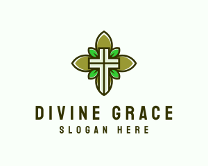 Natural Church Crucifix logo design