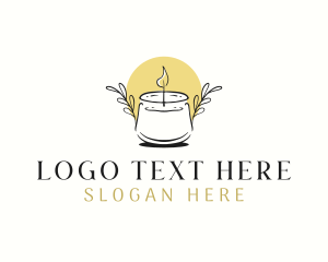 Light - Scented Candle Decor logo design