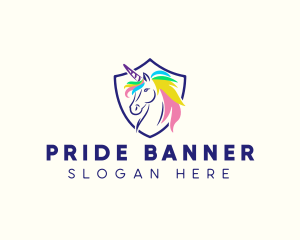 Rainbow Unicorn Gaming logo design