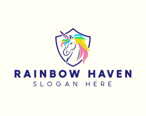 Rainbow Unicorn Gaming logo design