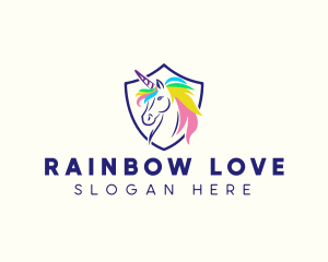 Rainbow Unicorn Gaming logo design