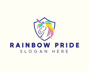 Gay - Rainbow Unicorn Gaming logo design