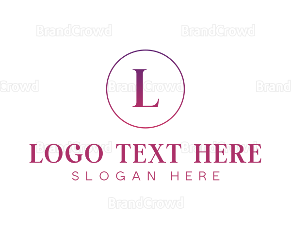 Feminine Gradient Luxury Logo