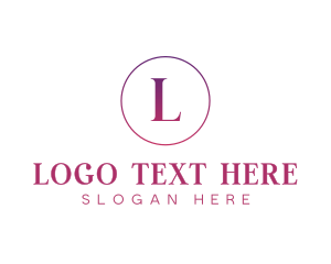 Purple - Feminine Gradient Luxury logo design