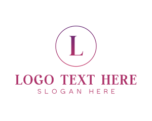 Feminine Gradient Luxury Logo