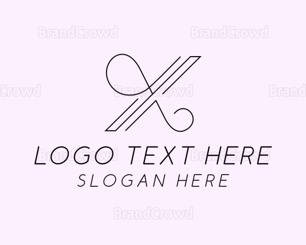 Elegant Fashion Letter X Logo