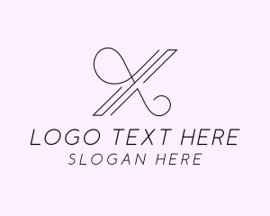 Letter X - Elegant Fashion Letter X logo design