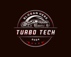 Turbo - Automotive Car Garage logo design