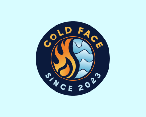 Cold Ice Fire Ventilation logo design