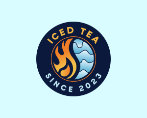 Cold Ice Fire Ventilation logo design