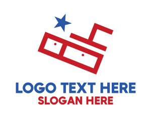 American - Star Interior Design logo design