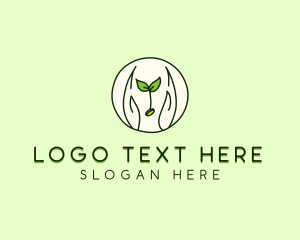 Organization - Nature Coin Hand logo design