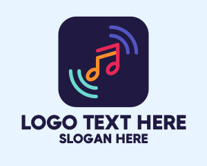 Music Store - Music Streaming App logo design