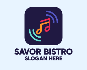 Playlist - Music Streaming App logo design