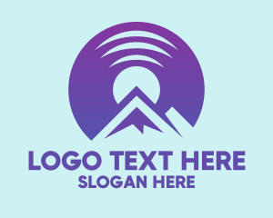 Vinyl Record Mountain Logo