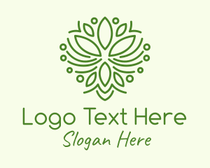 Monoline - Nature Eco Leaf logo design