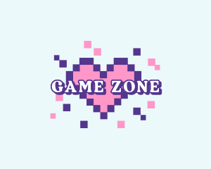 Pixel Heart Gaming logo design