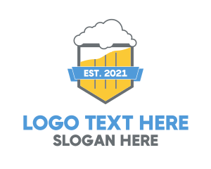Draft Beer - Beer Shield Liquor logo design