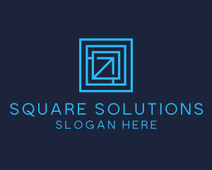 Square Arrow Up logo design