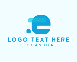 Advertising - Finance Tech Letter E logo design