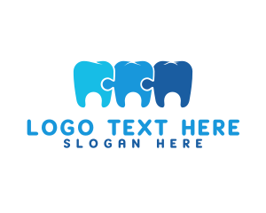 Dental - Mosaic Puzzle Tooth logo design