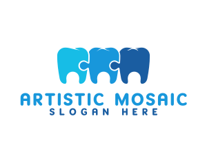 Mosaic - Mosaic Puzzle Tooth logo design