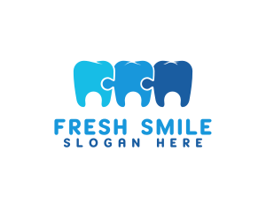 Toothpaste - Mosaic Puzzle Tooth logo design