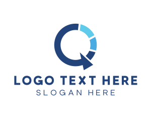 Business Consultant - Professional Chart Letter Q logo design