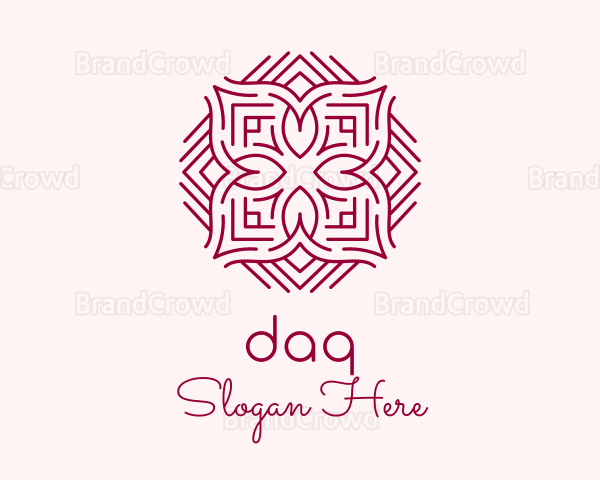 Diamond Flower Maze Logo