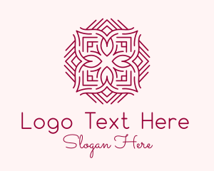 Flower Shop - Diamond Flower Maze logo design