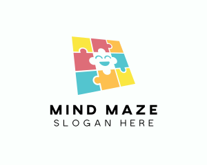 Puzzle - Educational Jigsaw Puzzle logo design