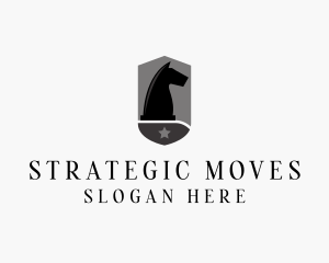 Chess - Chess Horse Strategy logo design