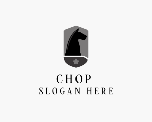 Chess Horse Strategy logo design