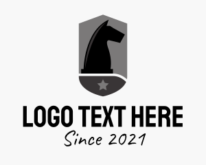 Emblem - Chess Horse Emblem logo design