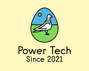 Animal Conservation - Wild Pigeon Easter Egg logo design