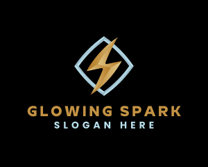 Lightning Bolt Charge logo design