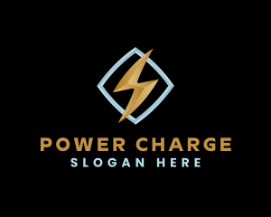 Charging - Lightning Bolt Charge logo design