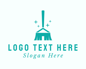 Clean - Clean Housekeeping Broom logo design