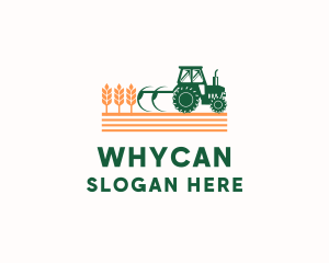 Industrial Wheat Tractor Logo