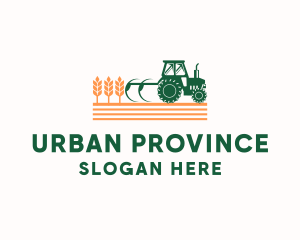 Province - Industrial Wheat Tractor logo design