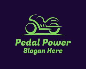 Green Sports Bike logo design