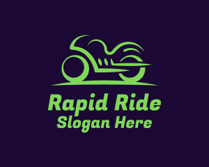 Green Sports Bike logo design