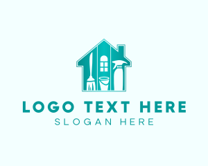 Mop - Home Cleaning Service logo design