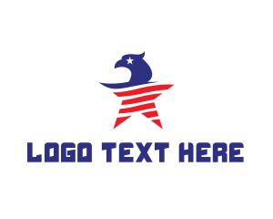 Symbol - USA Eagle Star logo design