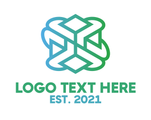 Hexagon - Gradient Tech Pattern logo design