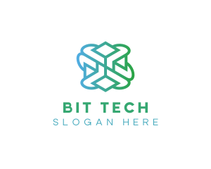 Cube Tech Pattern logo design