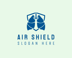 Respiratory Lung Shield logo design