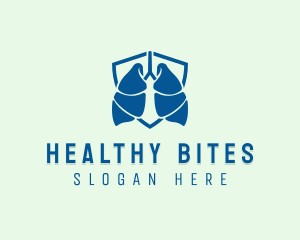 Respiratory Lung Shield logo design