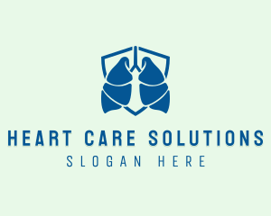 Respiratory Lung Shield logo design