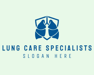 Respiratory Lung Shield logo design